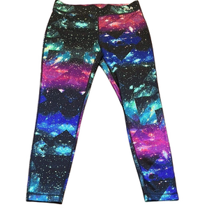 Fila Blue and Purple Galaxy Leggings size Large